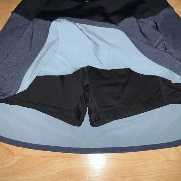 Women's Tyler's Grey & Black Athletic Skirt Skort - Picture 4 of 7